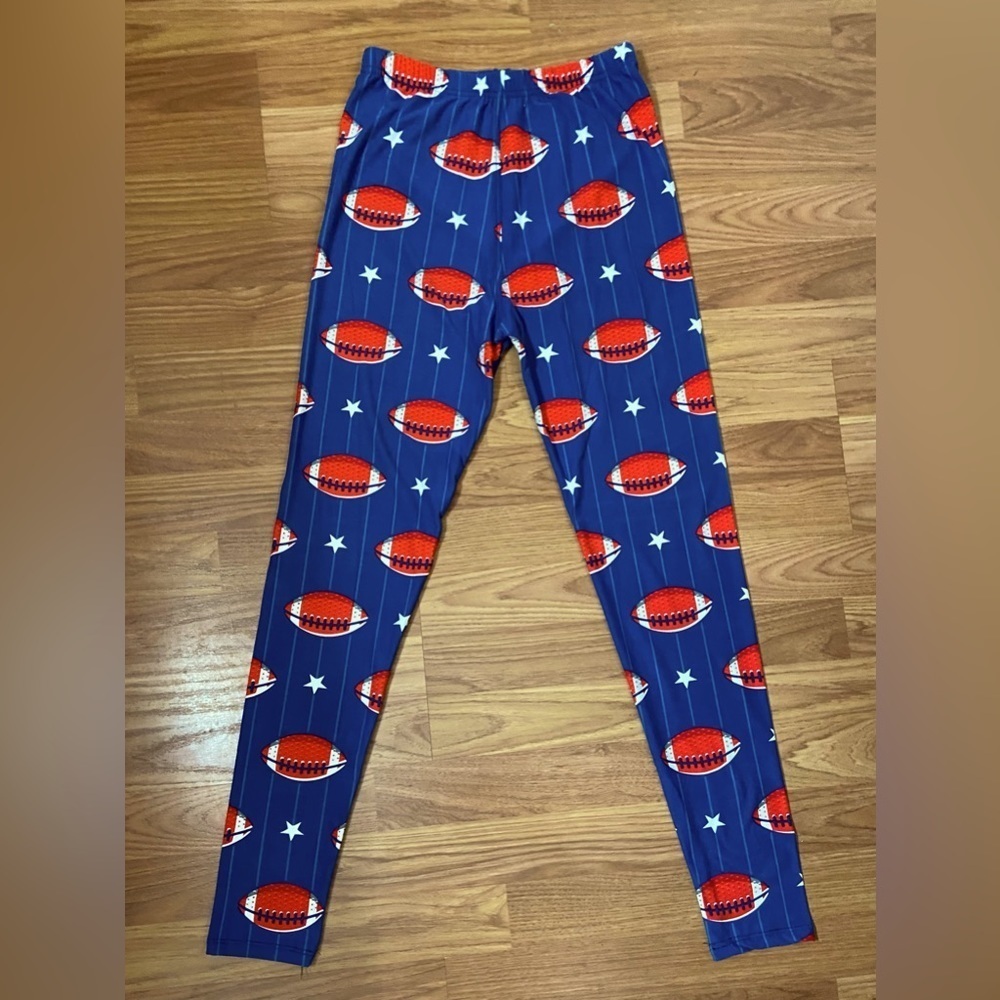 MERICA’ FOOTBALL LEGGINGS!